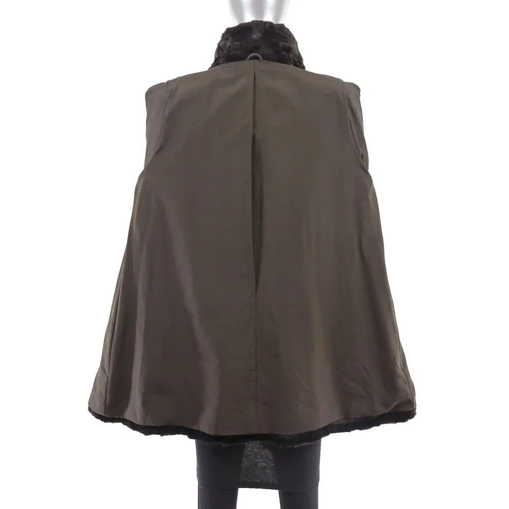 Semi Sheared Mink Jacket- Size M - Picture 8 of 10